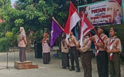 Bina Karakter dan Kedisiplinan Siswa, Kepala MTsN 11 Indramayu Buka Persami secara Resmi